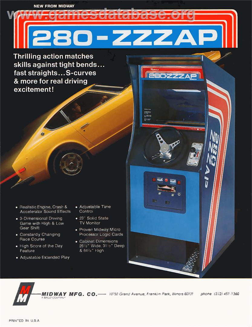Datsun 280 Zzzap - Arcade - Artwork - Advert