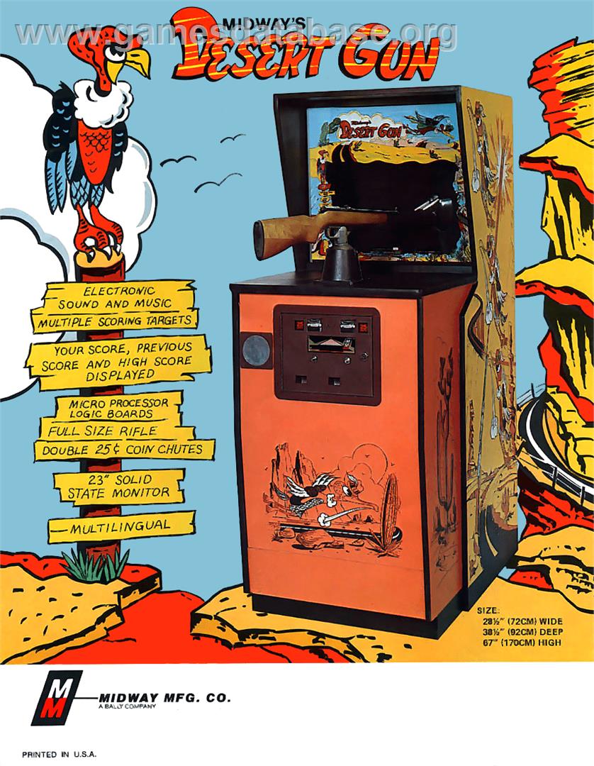 Desert Gun - Arcade - Artwork - Advert