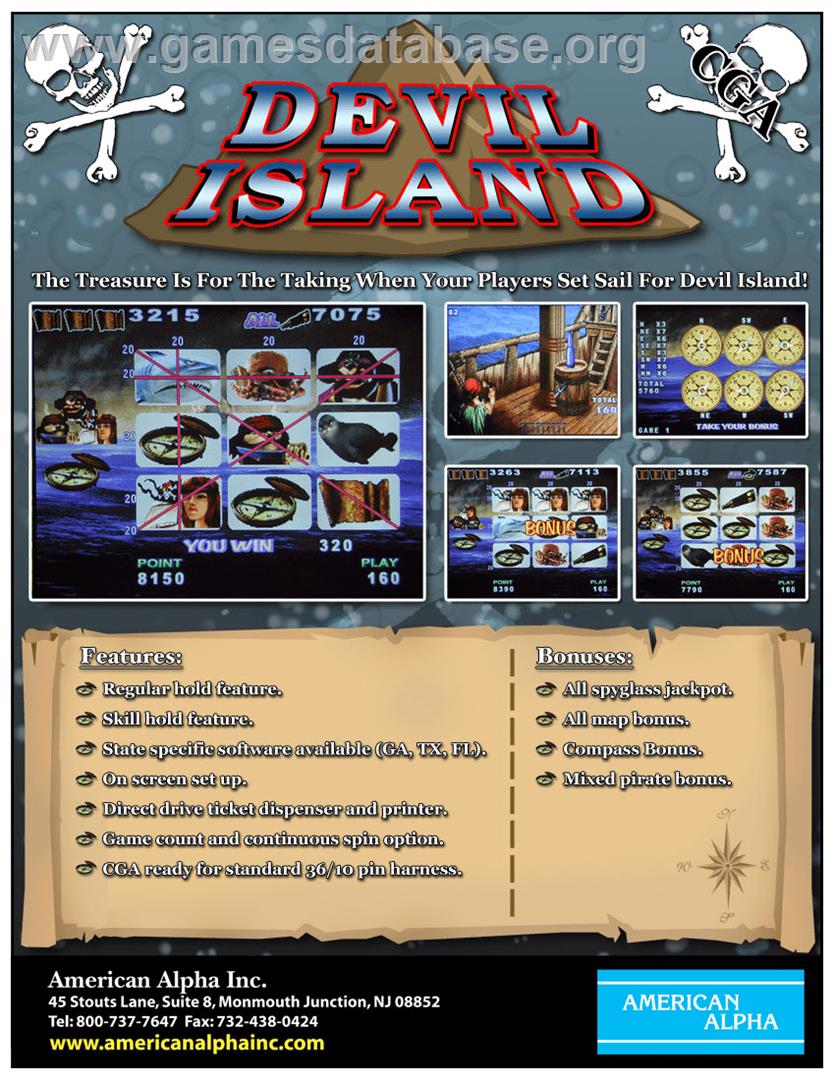 Devil Island - Arcade - Artwork - Advert