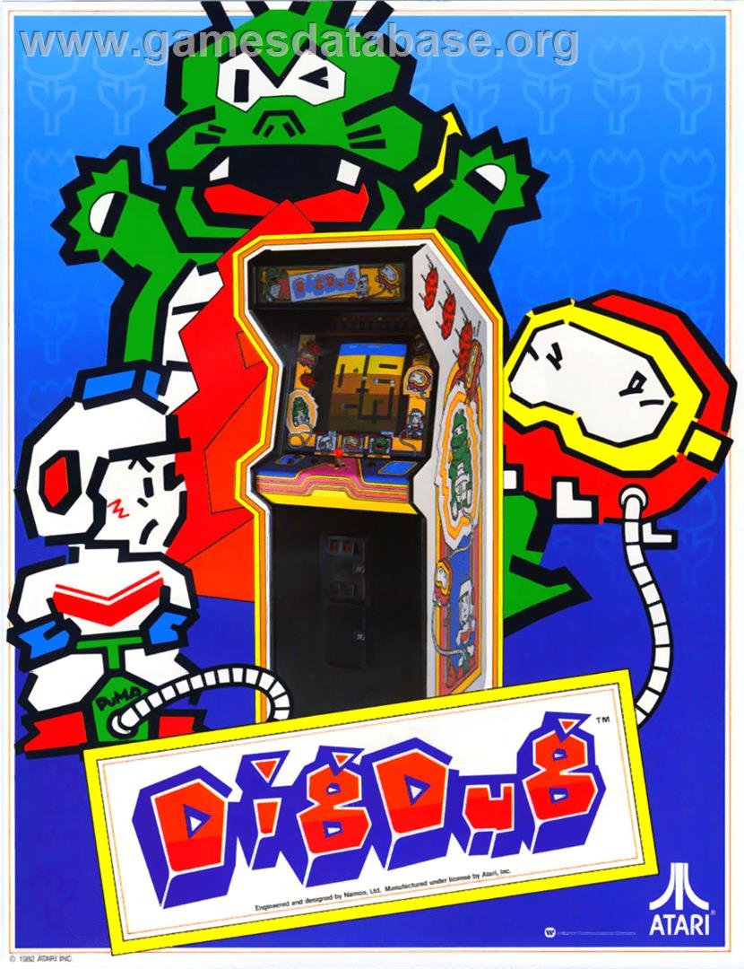 Dig Dug - Arcade - Artwork - Advert