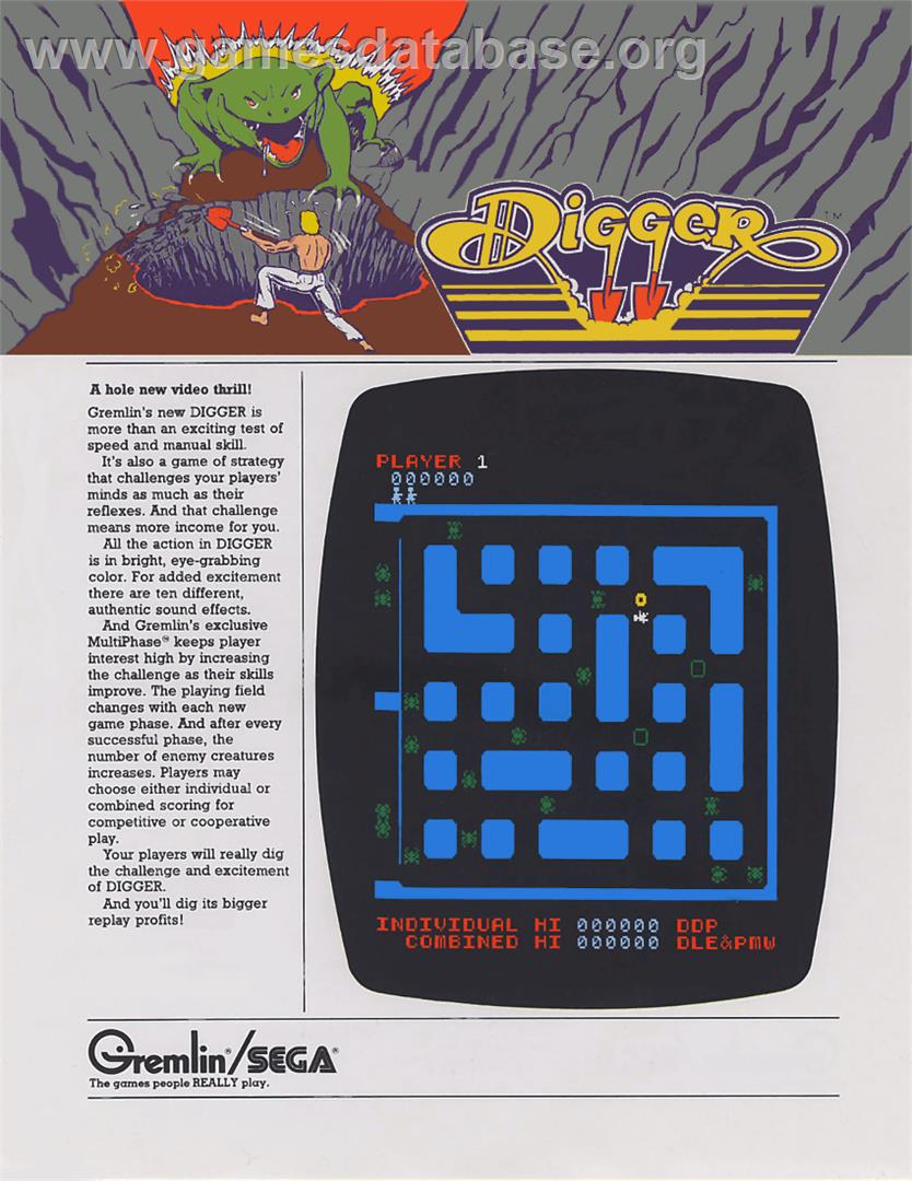 Digger - Arcade - Artwork - Advert
