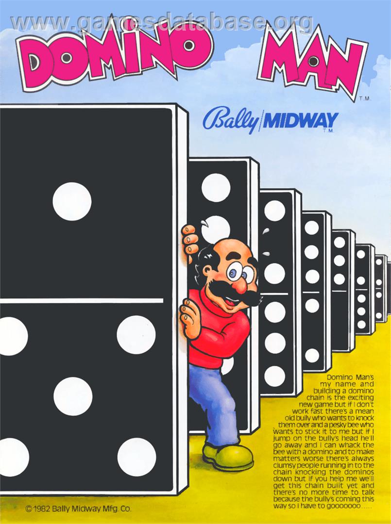 Domino Man - Arcade - Artwork - Advert