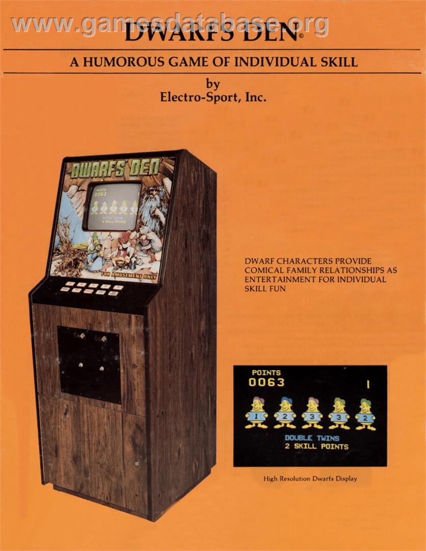 Dwarfs Den - Arcade - Artwork - Advert