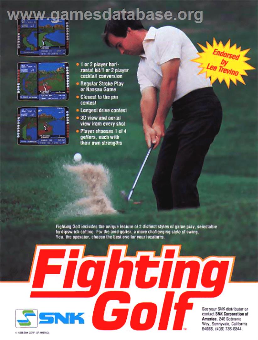 Fighting Golf - Arcade - Artwork - Advert