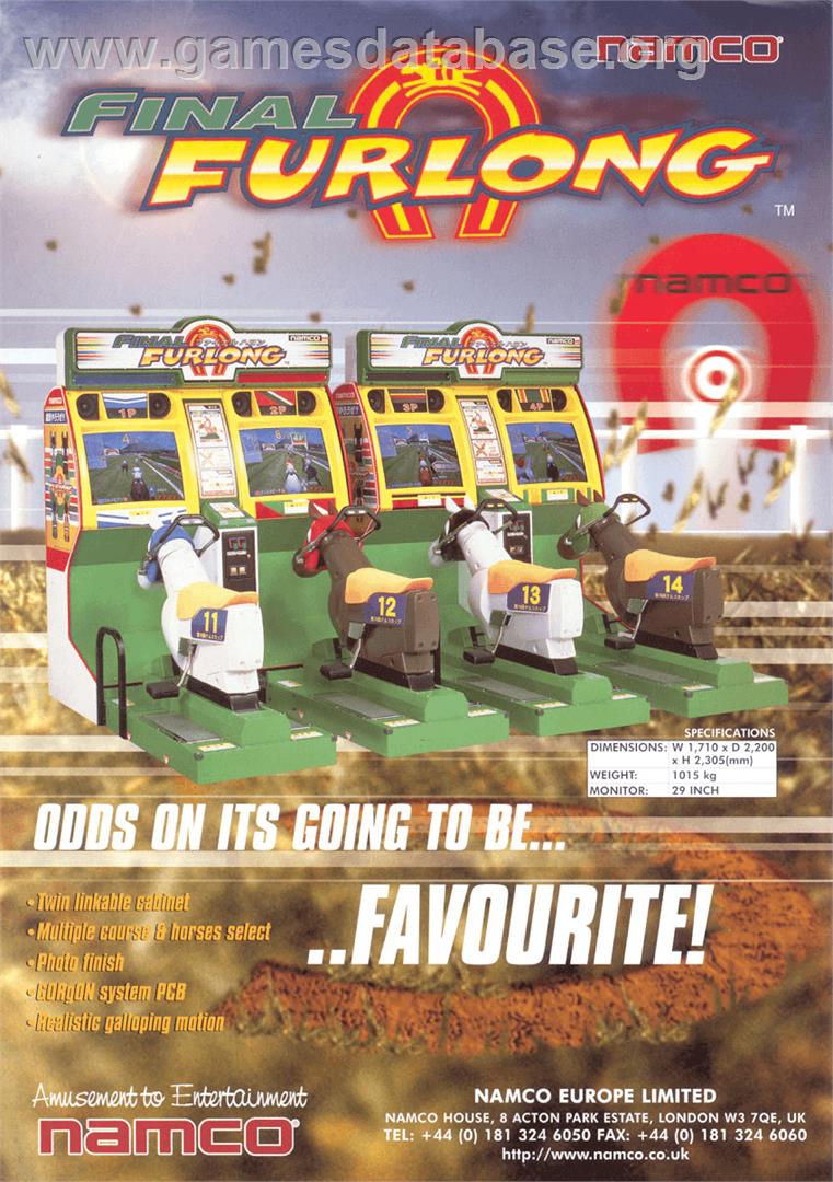 Final Furlong - Arcade - Artwork - Advert