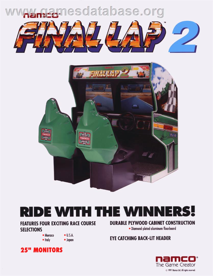 Final Lap 2 - Arcade - Artwork - Advert