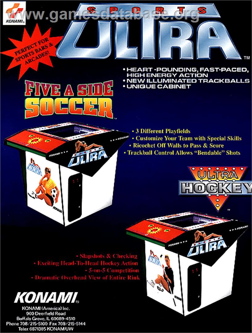 Five a Side Soccer - Commodore Amiga - Artwork - Advert