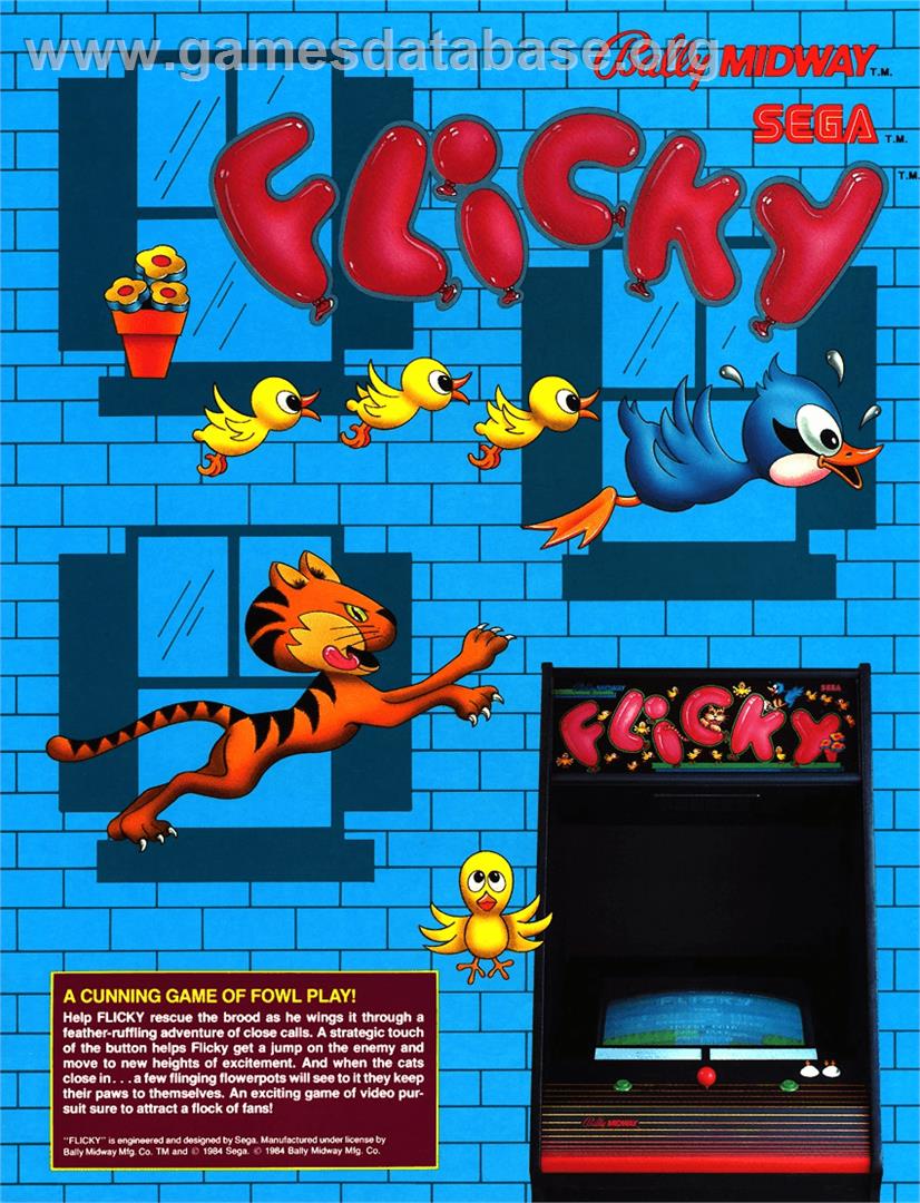 Flicky - Sega Genesis - Artwork - Advert