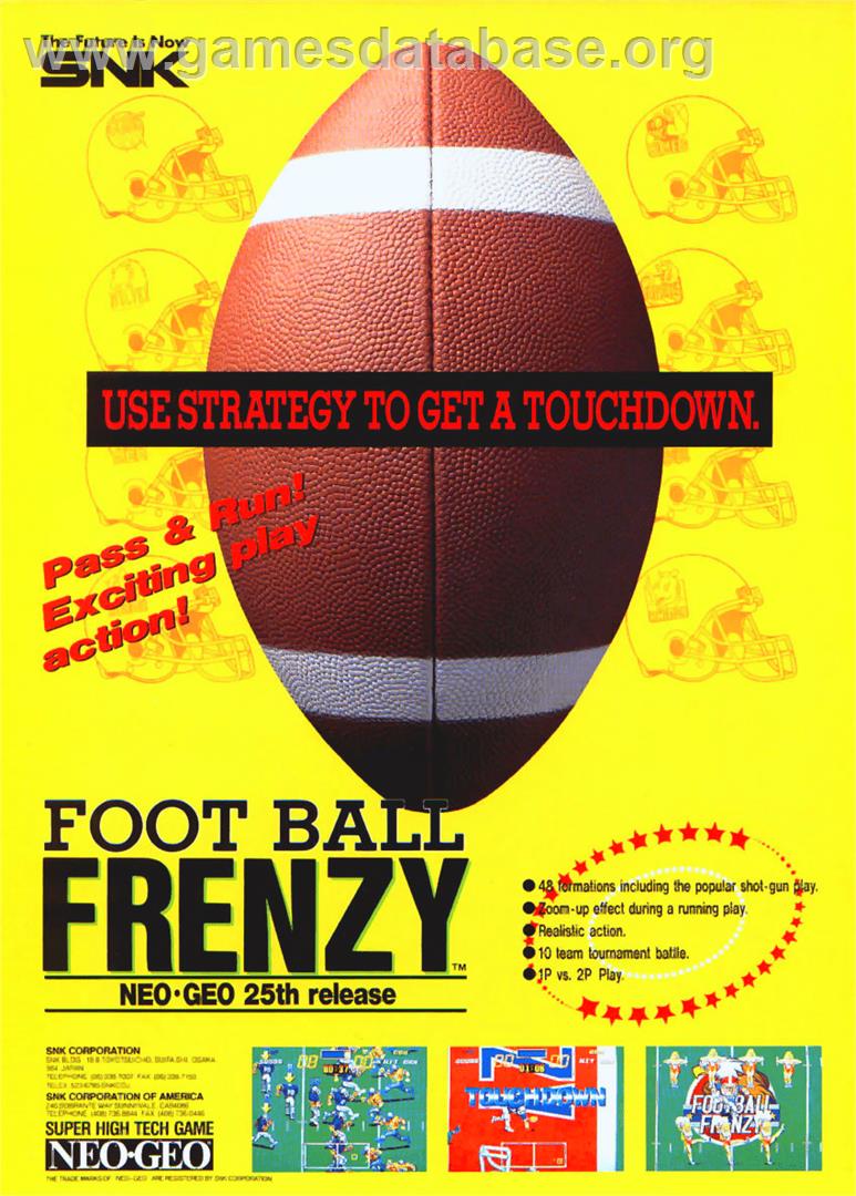 Football Frenzy - SNK Neo-Geo CD - Artwork - Advert
