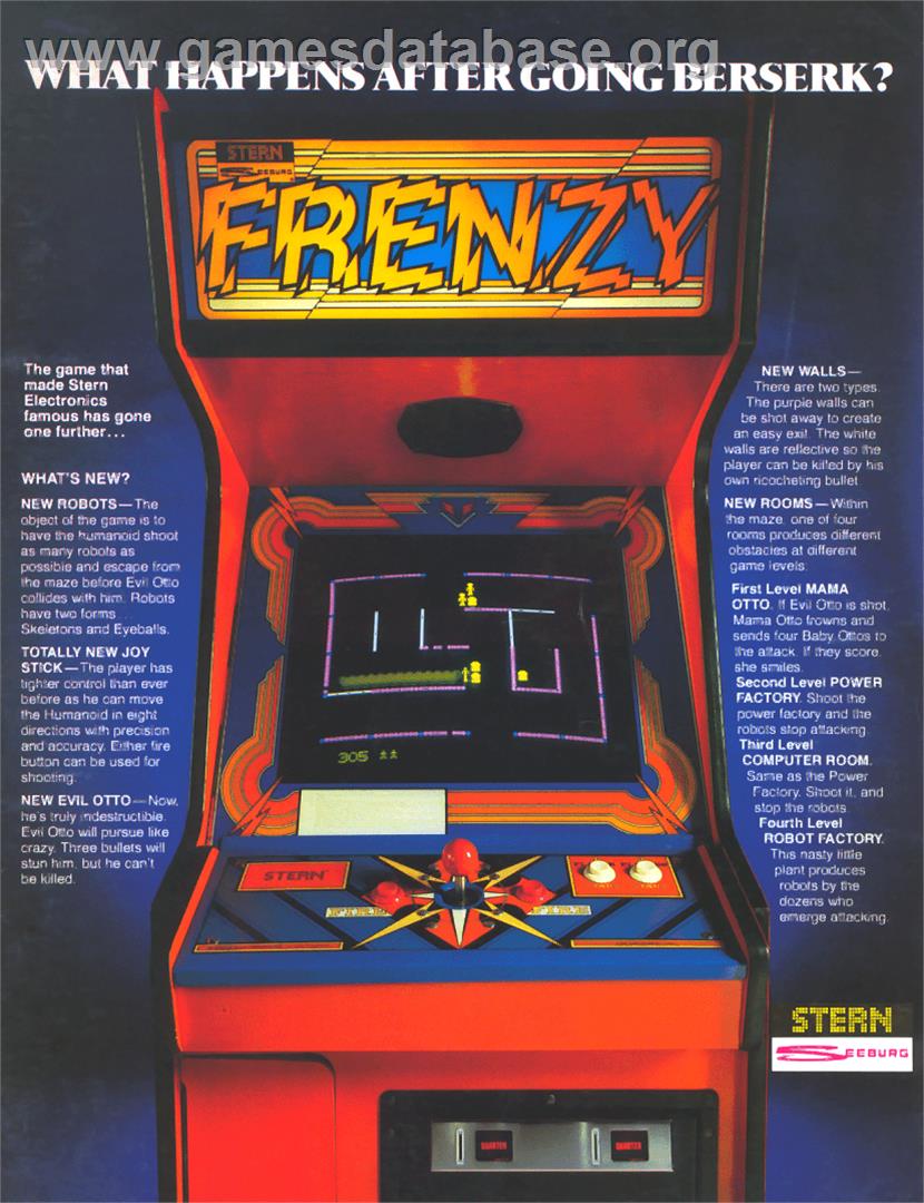 Frenzy - Arcade - Artwork - Advert