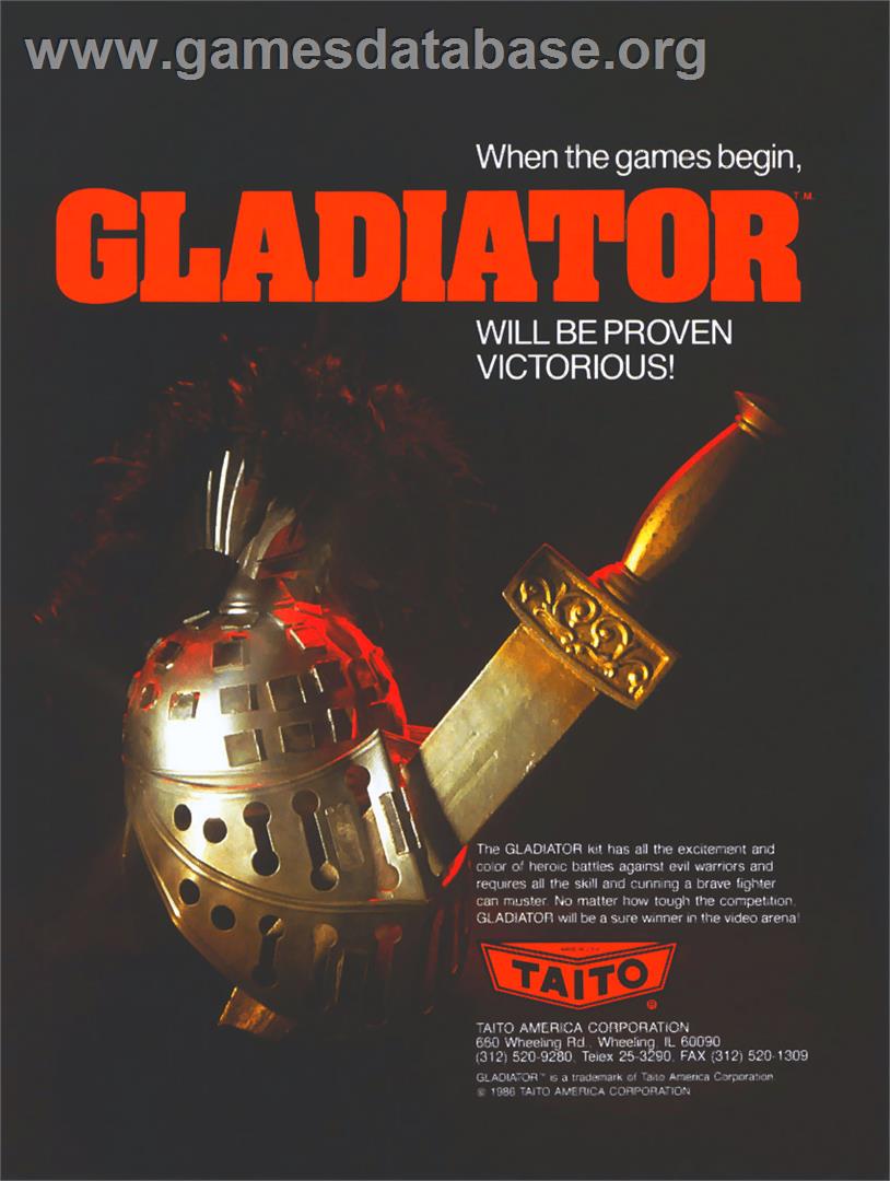 Gladiator - Microsoft DOS - Artwork - Advert