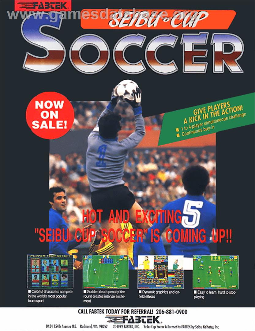 Goal! '92 - Arcade - Artwork - Advert