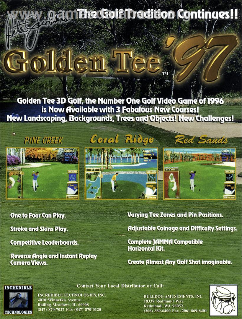 Golden Tee '97 Tournament - Arcade - Artwork - Advert