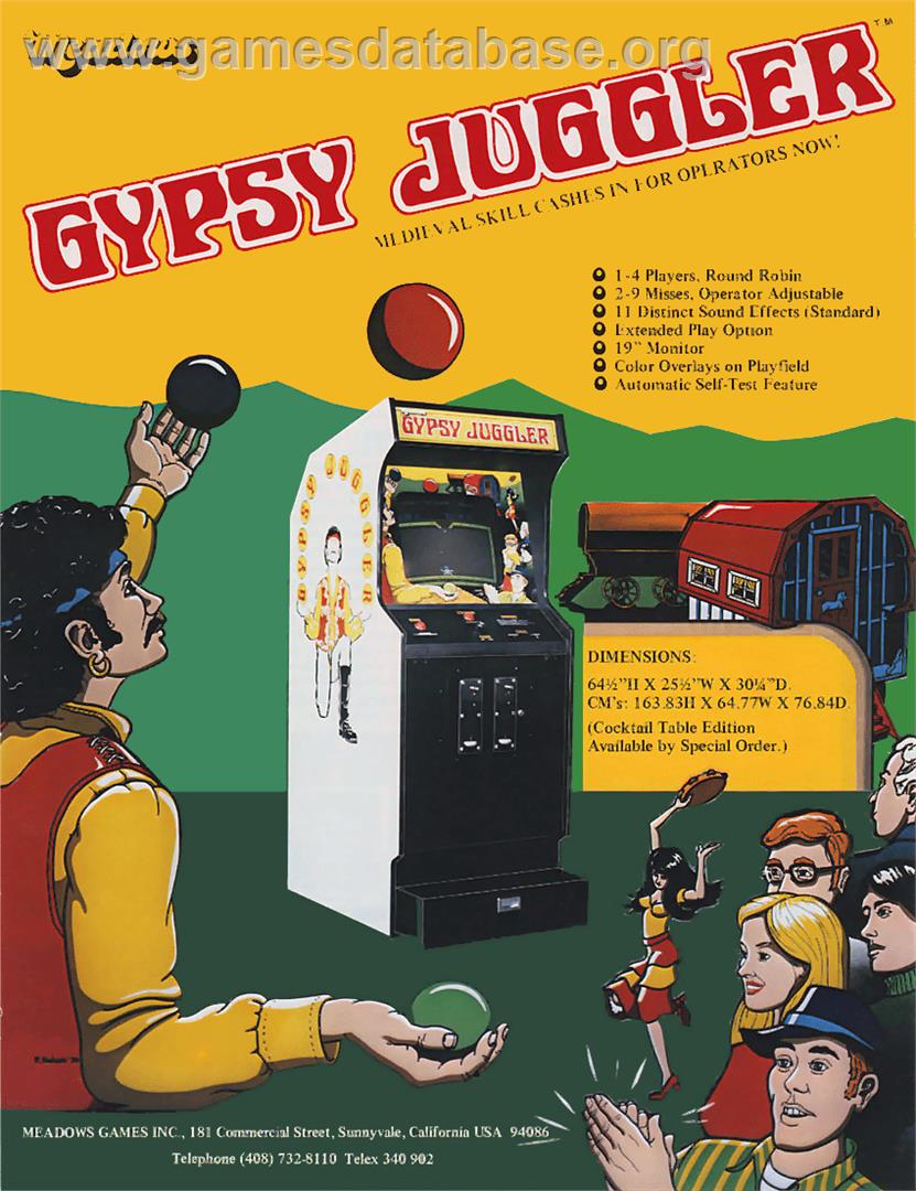 Gypsy Juggler - Arcade - Artwork - Advert