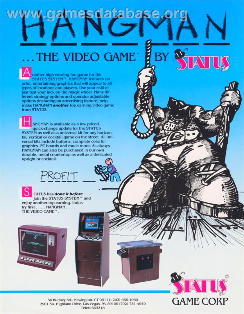 Hangman - Nintendo Game Boy - Artwork - Advert
