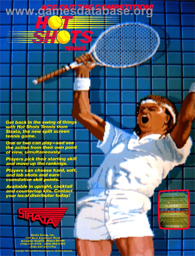Hot Shots Tennis - Arcade - Artwork - Advert