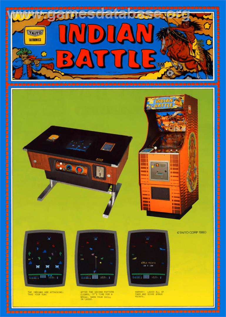 Indian Battle - Arcade - Artwork - Advert