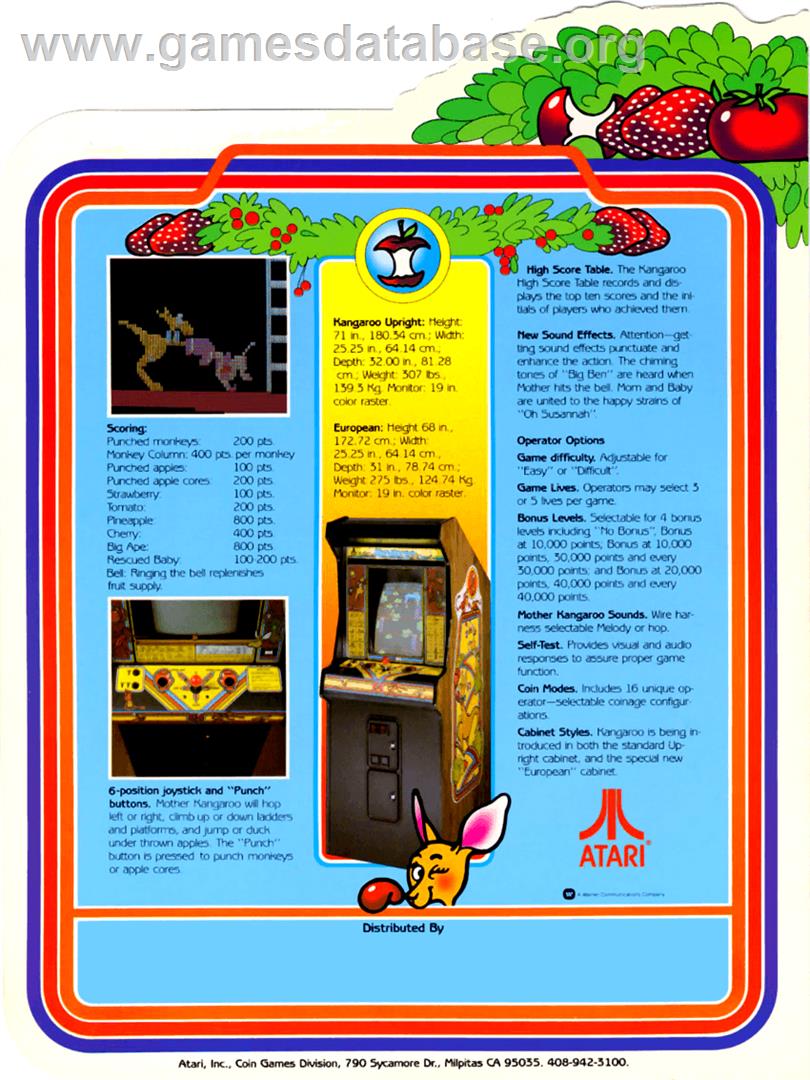 Kangaroo - Atari 8-bit - Artwork - Advert