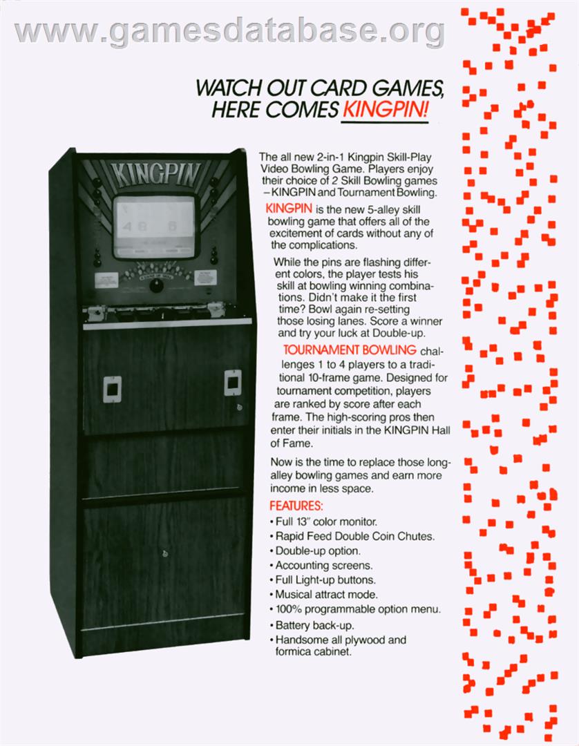 King Pin - Commodore Amiga - Artwork - Advert