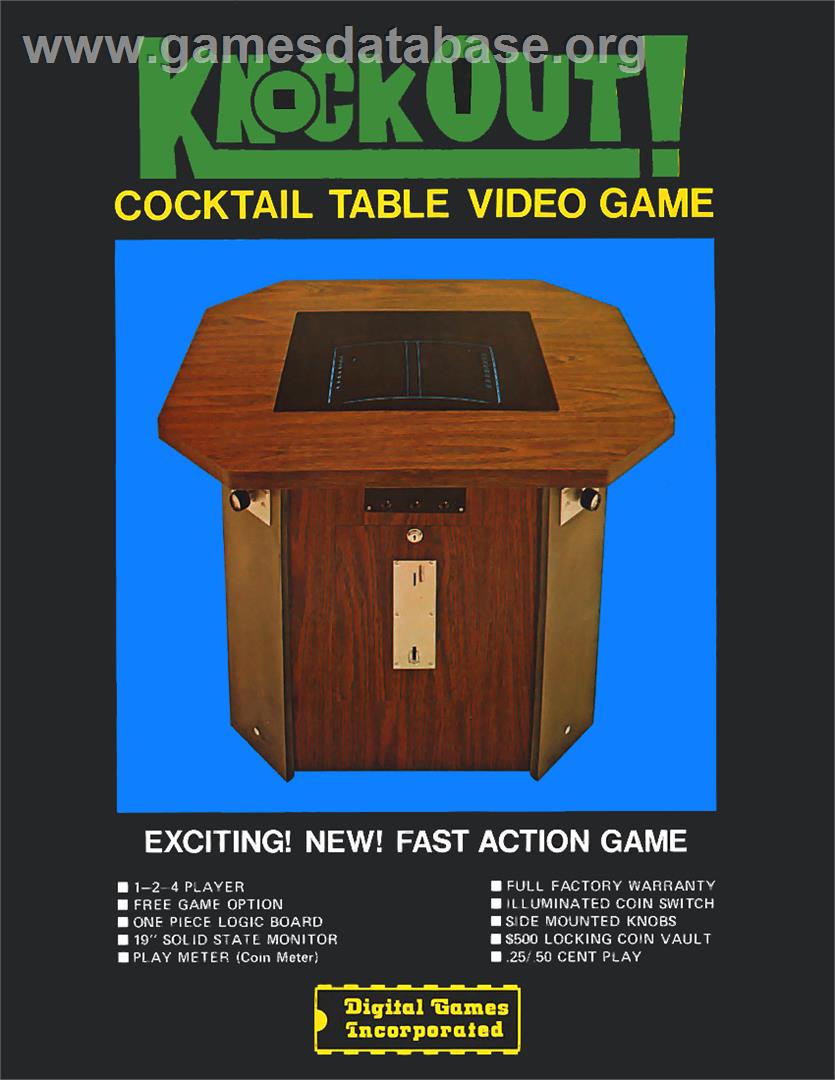 Knock Out!! - Arcade - Artwork - Advert