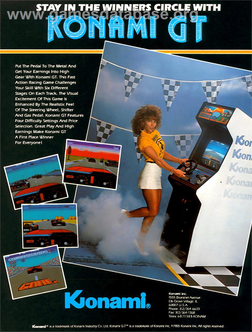 Konami GT - Arcade - Artwork - Advert
