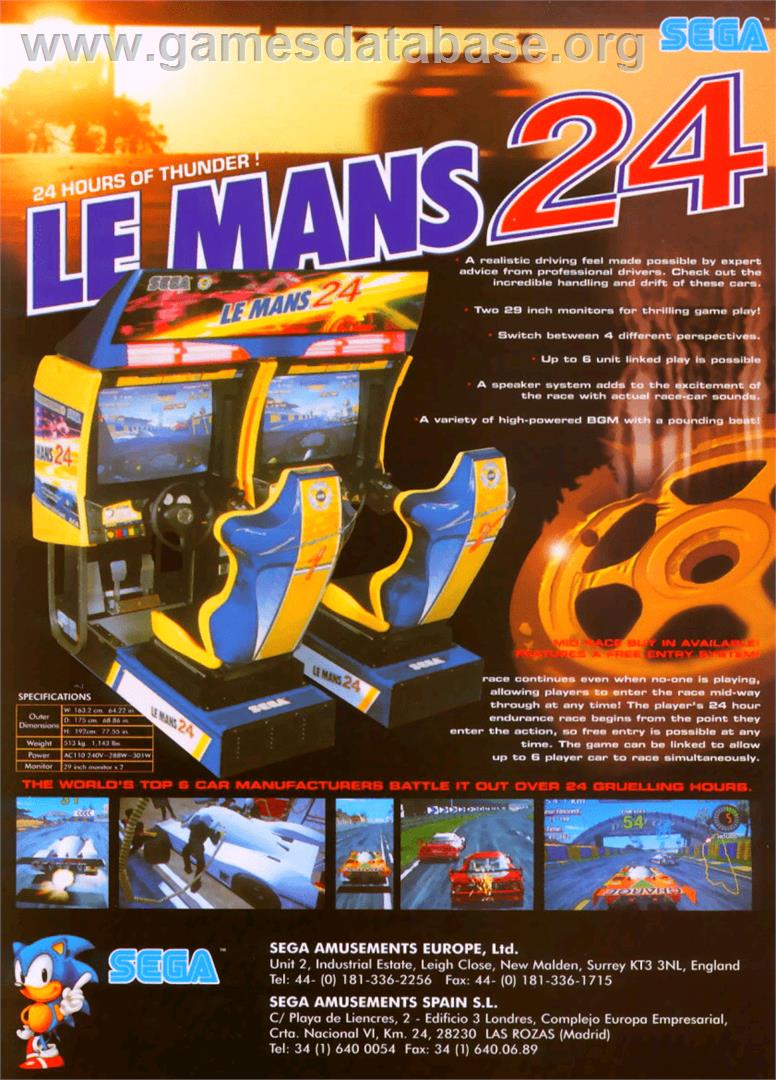 LeMans 24 - Sega Model 3 - Artwork - Advert