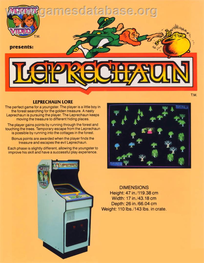 Leprechaun - Arcade - Artwork - Advert