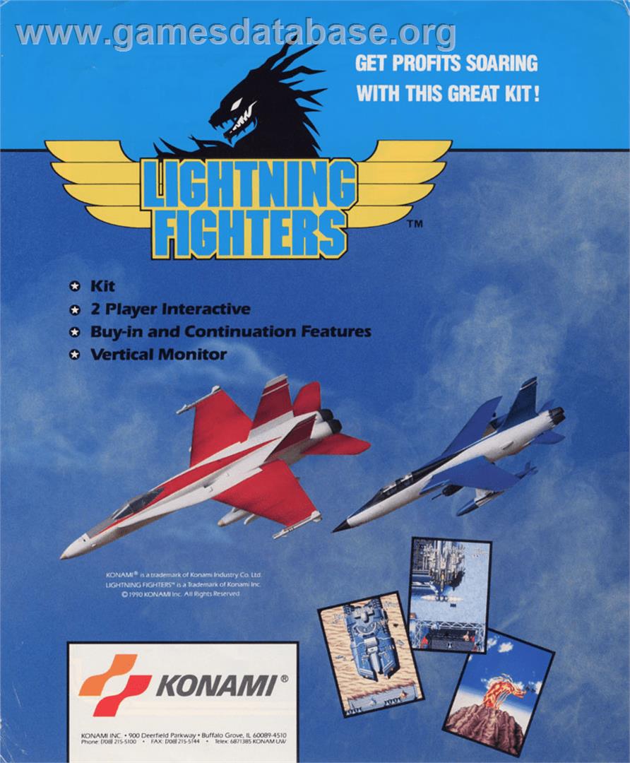 Lightning Fighters - Arcade - Artwork - Advert