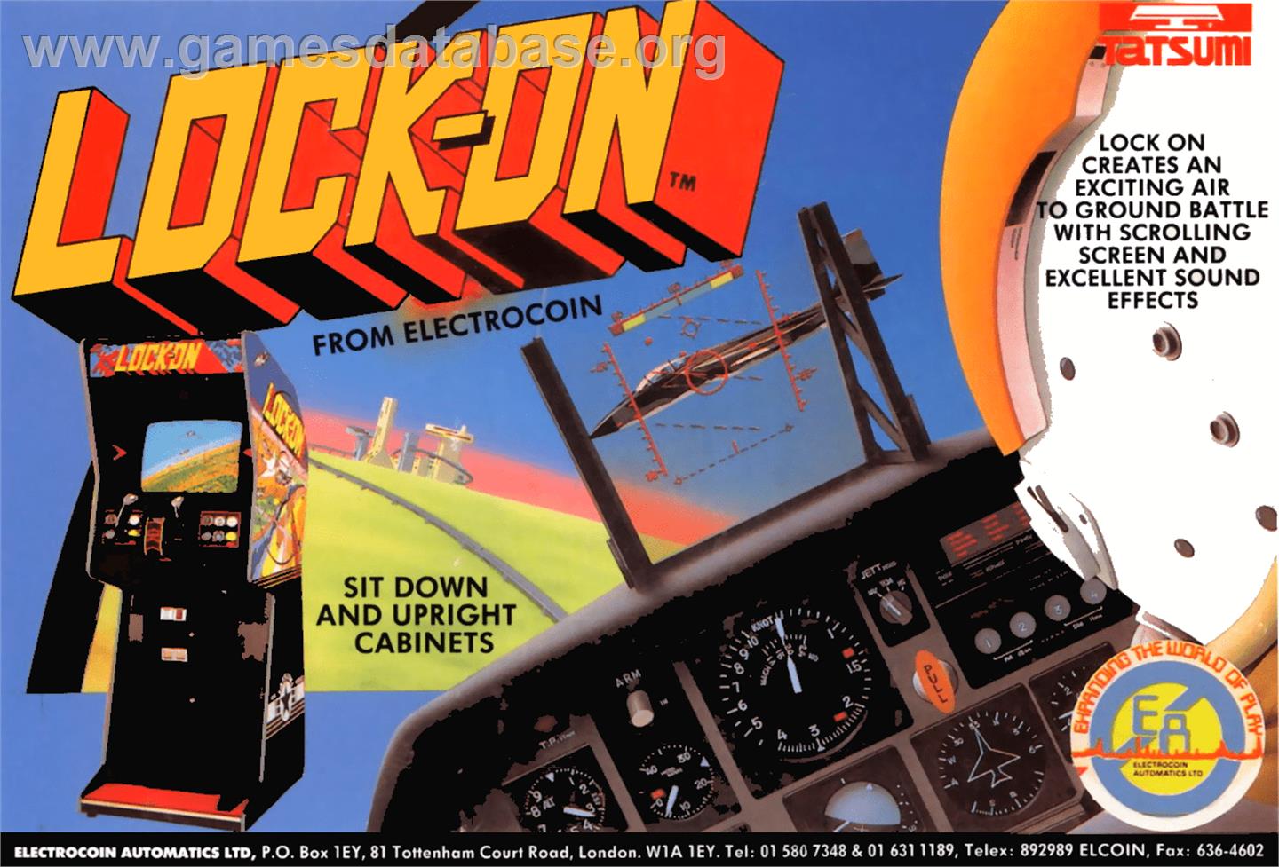 Lock-On - Arcade - Artwork - Advert