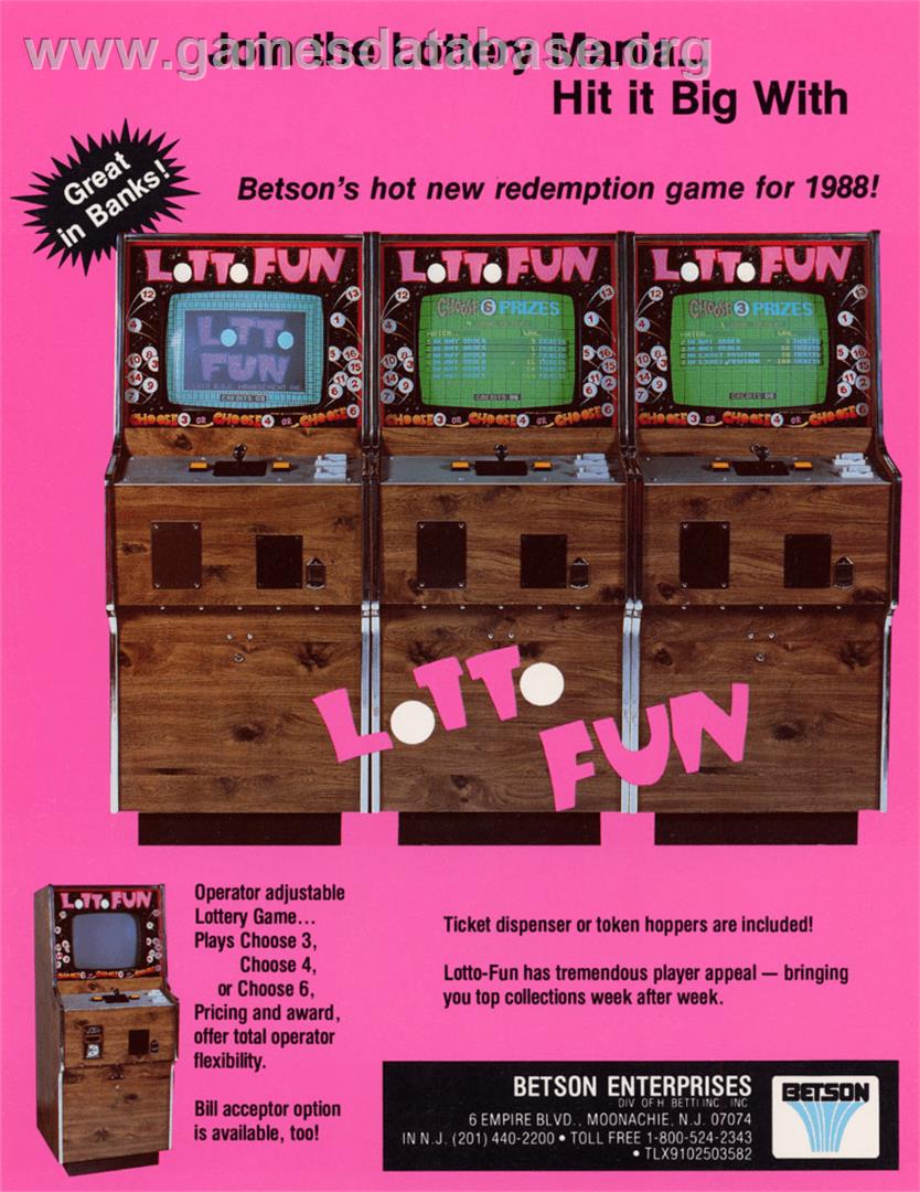 Lotto Fun - Arcade - Artwork - Advert