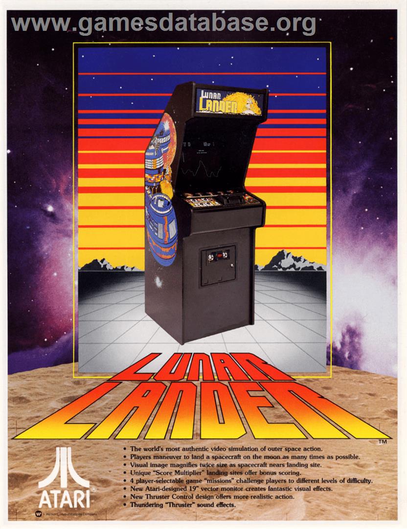 Lunar Lander - Arcade - Artwork - Advert