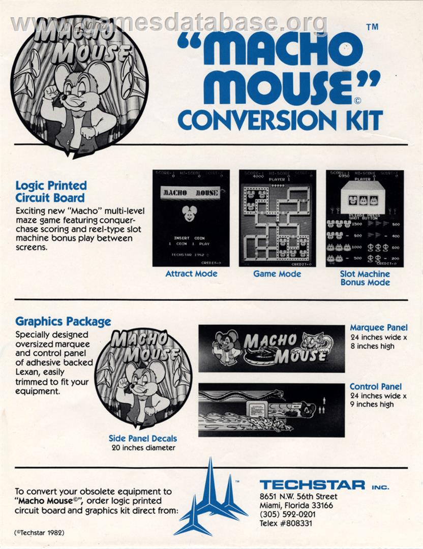Macho Mouse - Arcade - Artwork - Advert