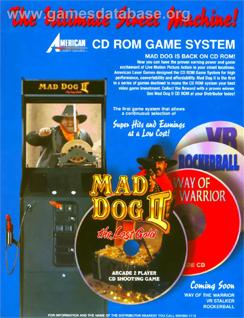 Mad Dog II: The Lost Gold v1.0 - Arcade - Artwork - Advert