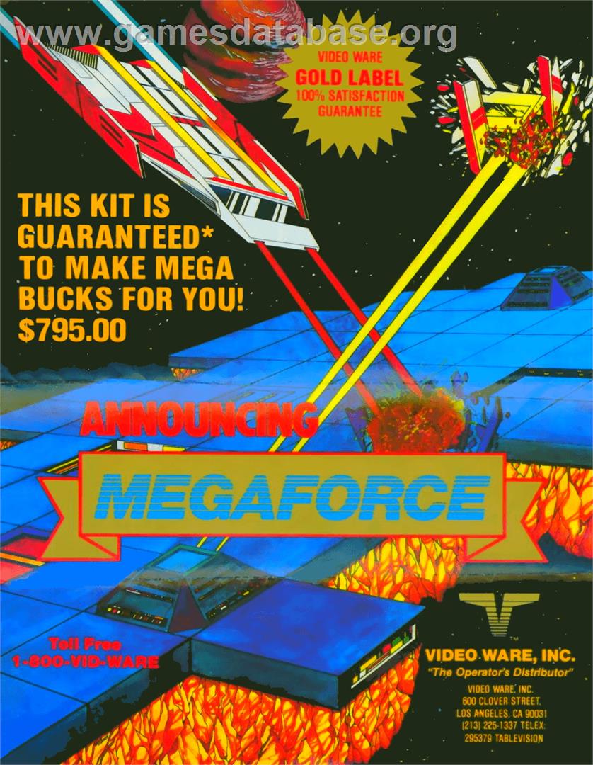 Mega Force - Arcade - Artwork - Advert
