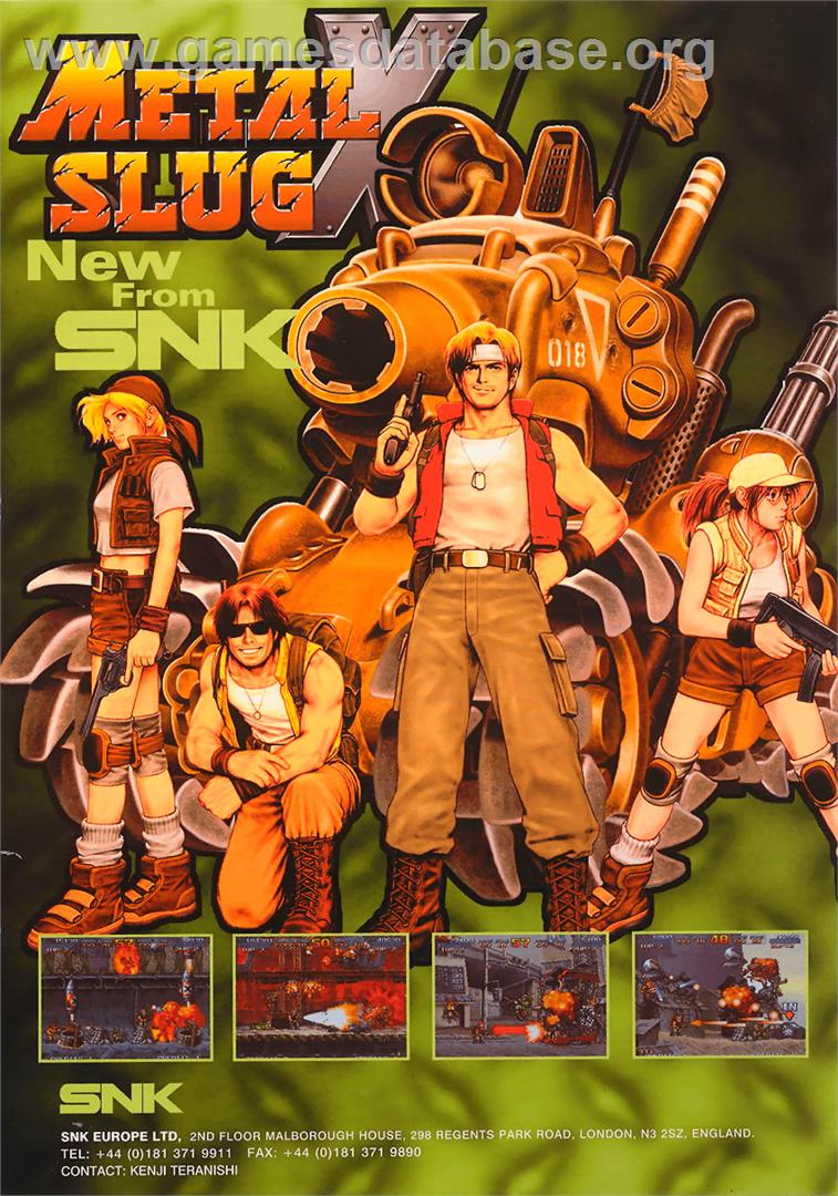 Metal Slug X - Super Vehicle-001 - Arcade - Artwork - Advert