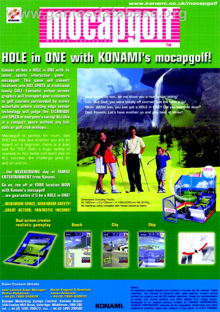 Mocap Golf - Arcade - Artwork - Advert