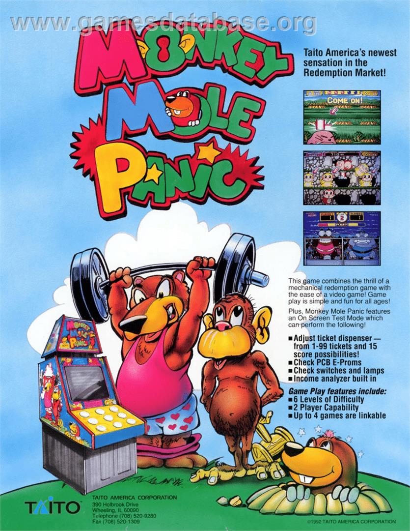 Monkey Mole Panic - Arcade - Artwork - Advert