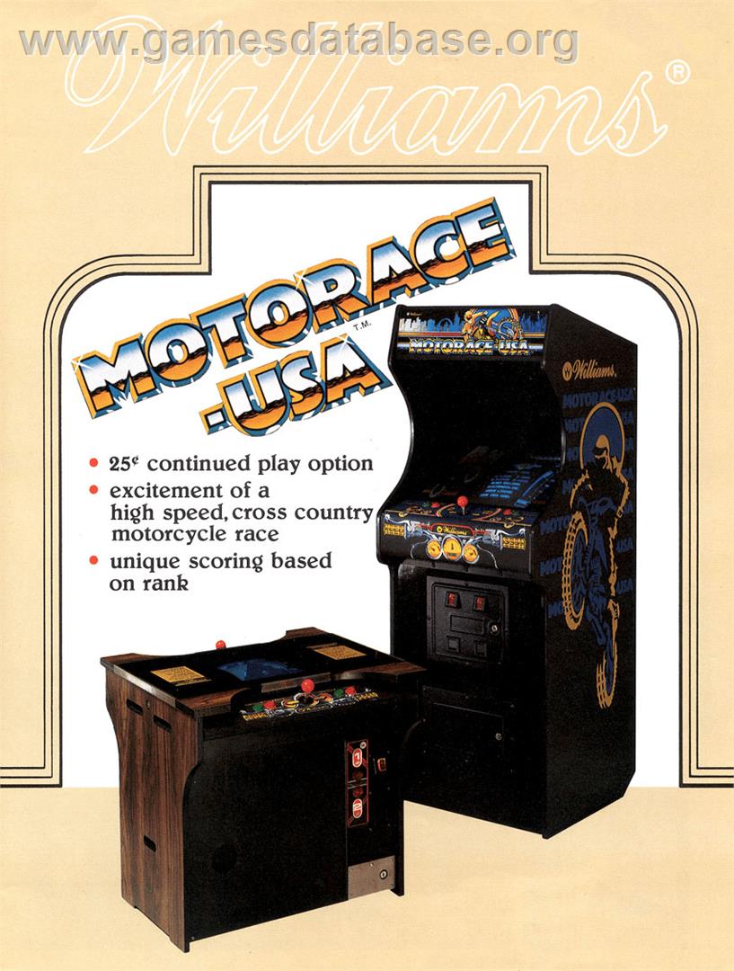 MotoRace USA - Arcade - Artwork - Advert