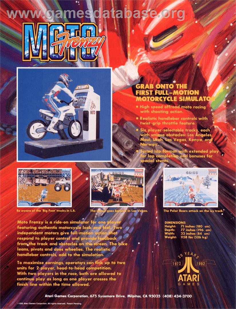 Moto Frenzy - Arcade - Artwork - Advert
