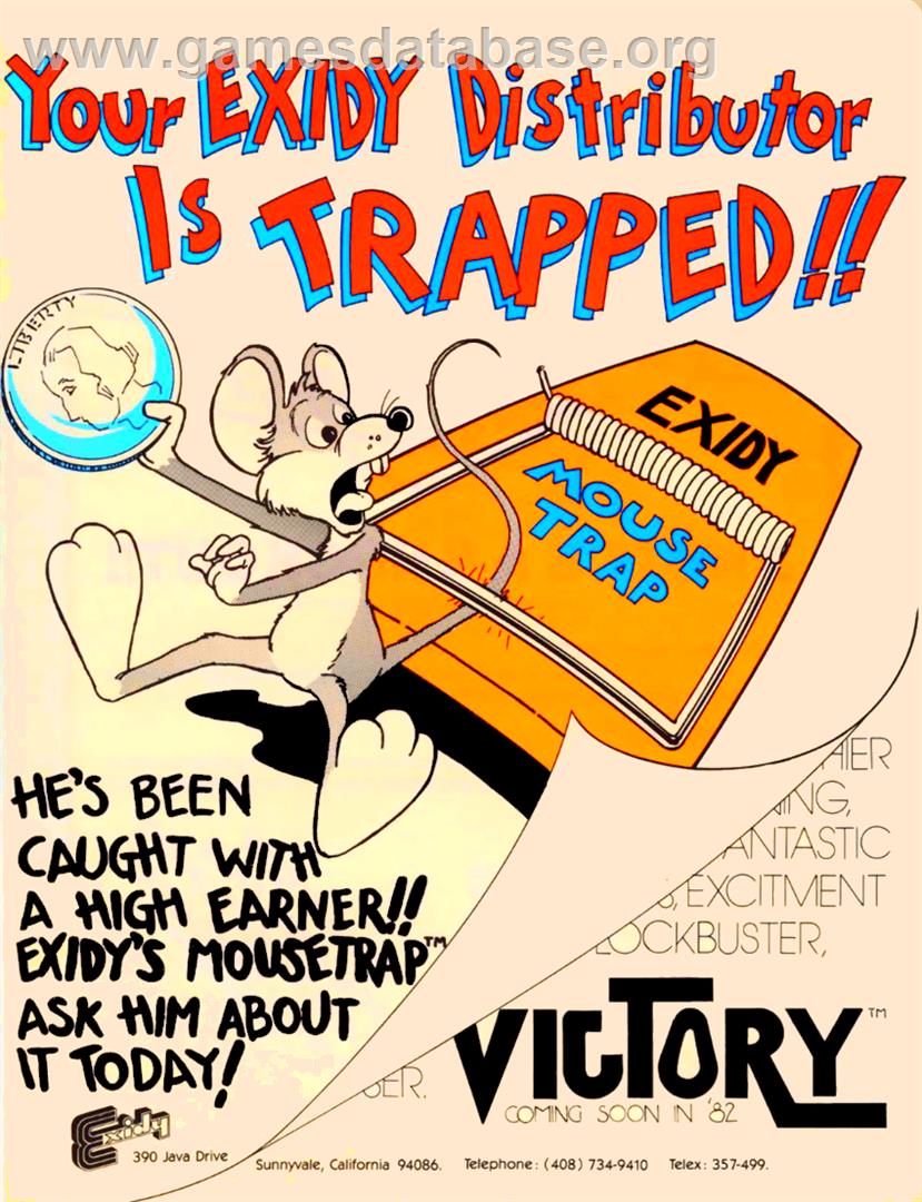 Mouse Trap - Mattel Intellivision - Artwork - Advert