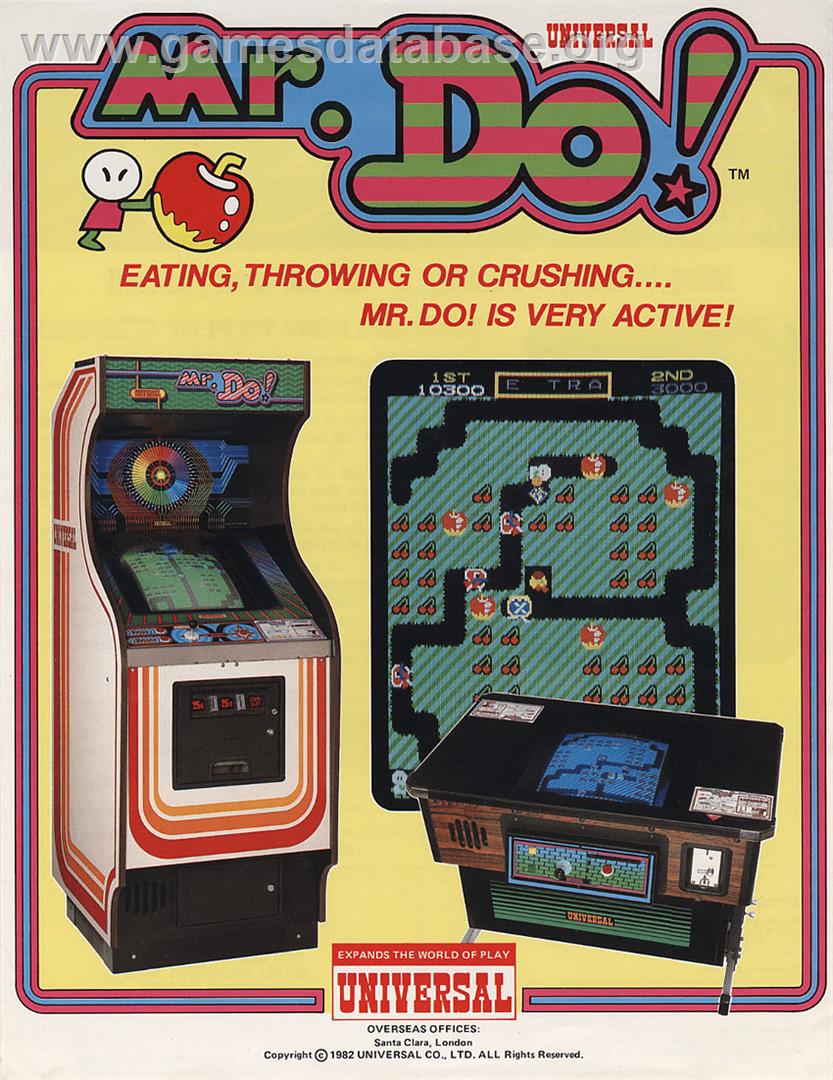 Mr. Do! - Atari 8-bit - Artwork - Advert