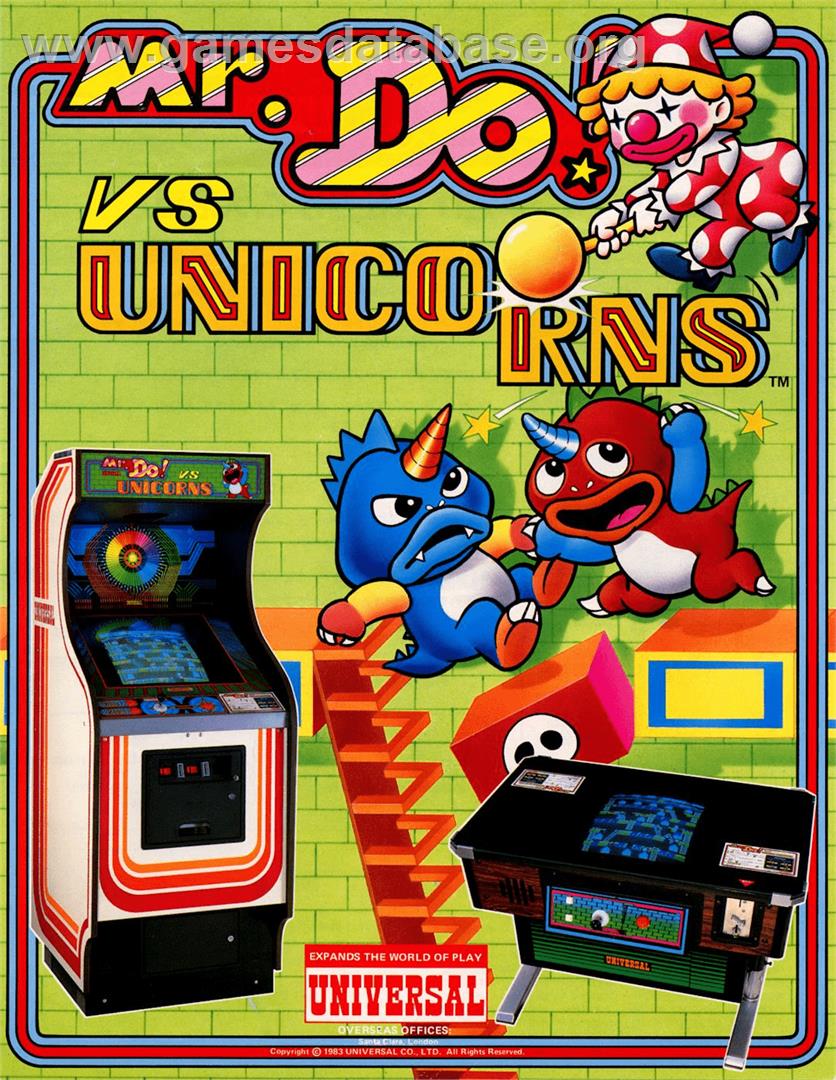 Mr. Do vs. Unicorns - Arcade - Artwork - Advert