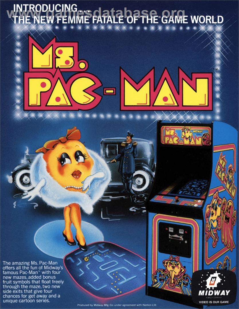 Ms. Pac-Man - Sega Nomad - Artwork - Advert