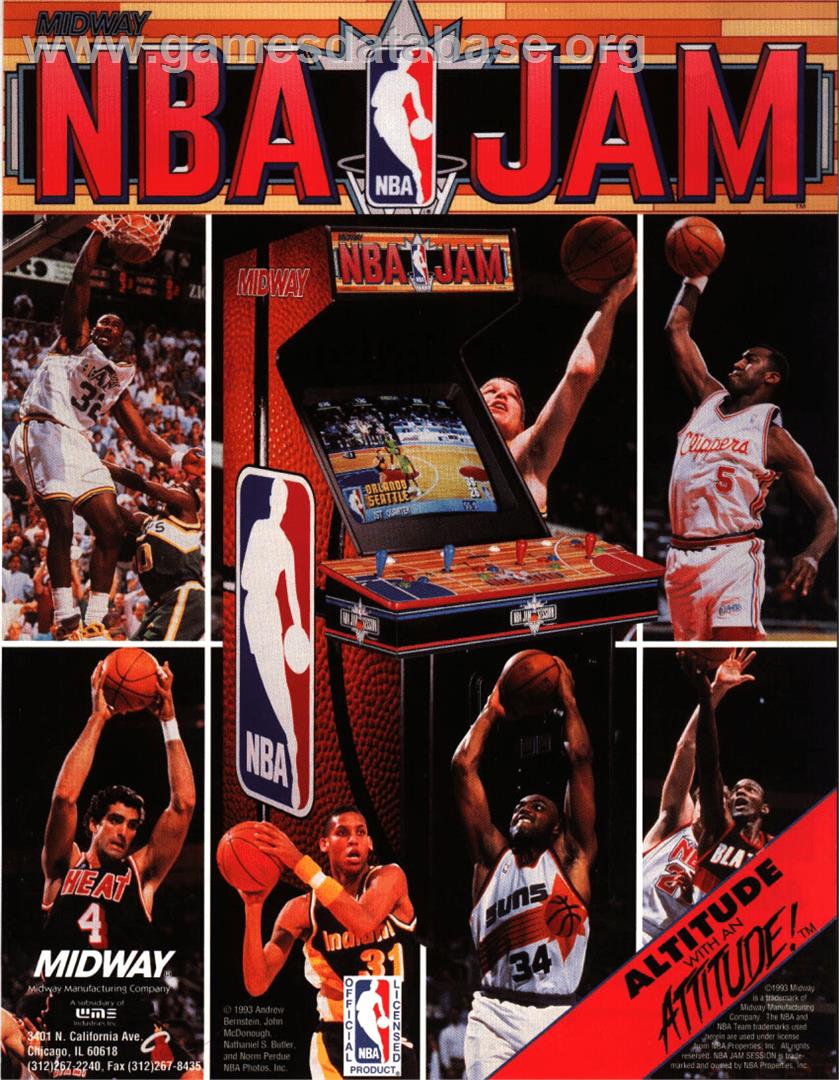 NBA Jam - Sega Nomad - Artwork - Advert