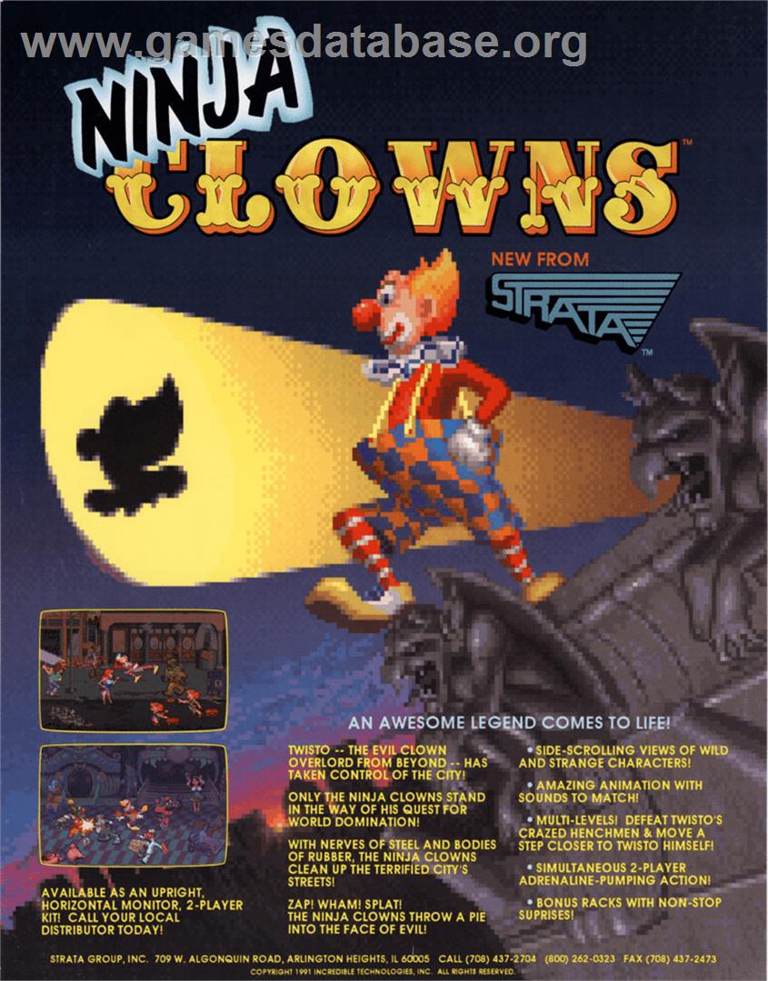 Ninja Clowns - Arcade - Artwork - Advert