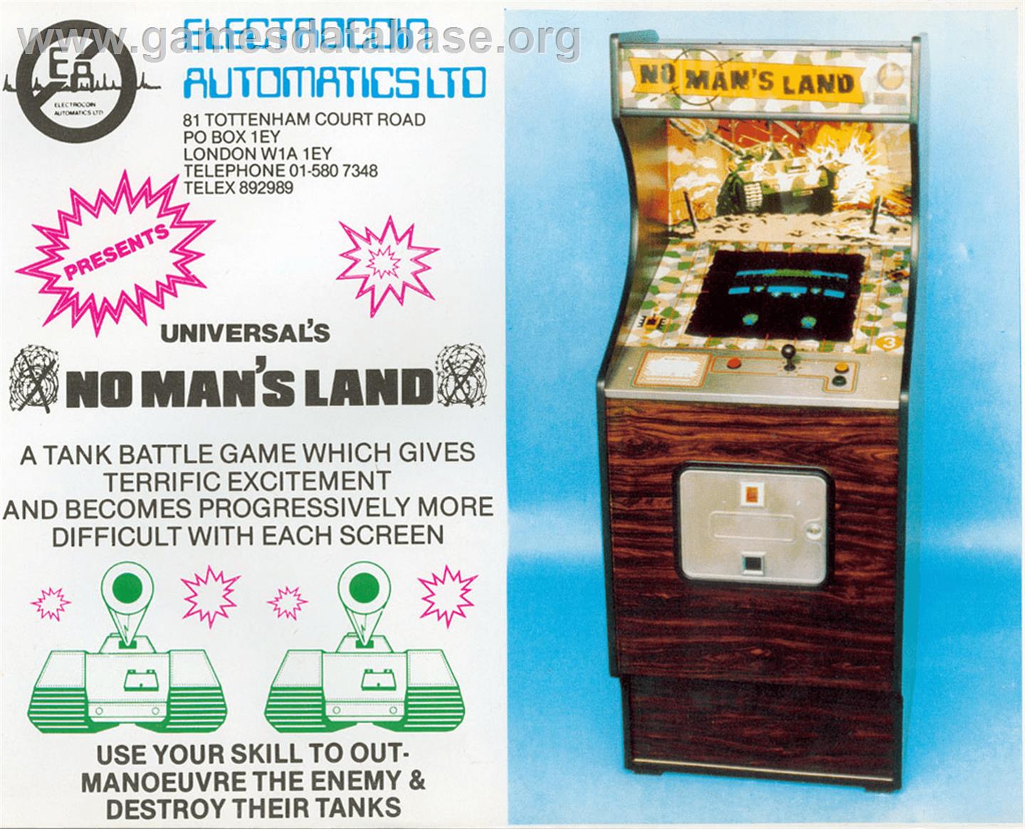 No Man's Land - Arcade - Artwork - Advert