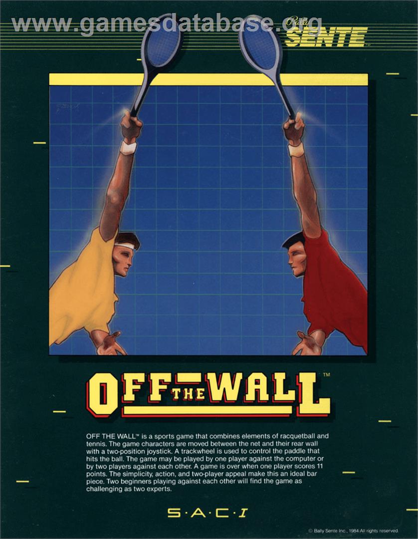 Off the Wall - Arcade - Artwork - Advert