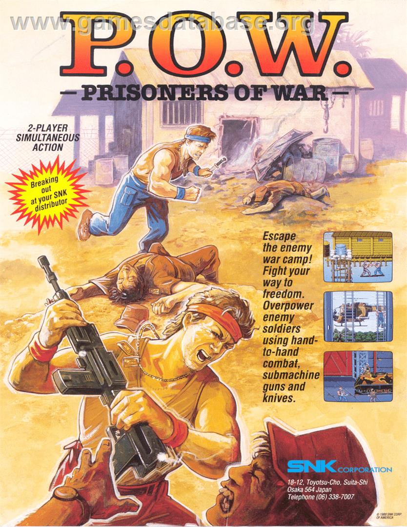 P.O.W. - Prisoners of War - Arcade - Artwork - Advert