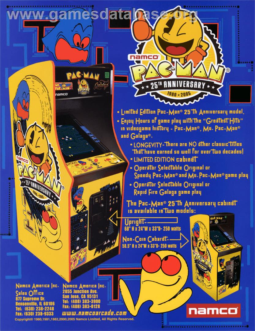 Pac-Man - 25th Anniversary Edition - Arcade - Artwork - Advert