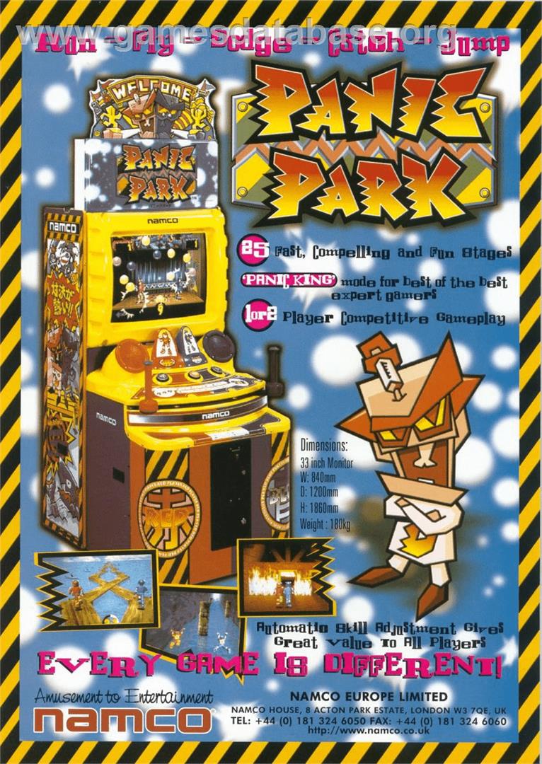 Panic Park - Arcade - Artwork - Advert